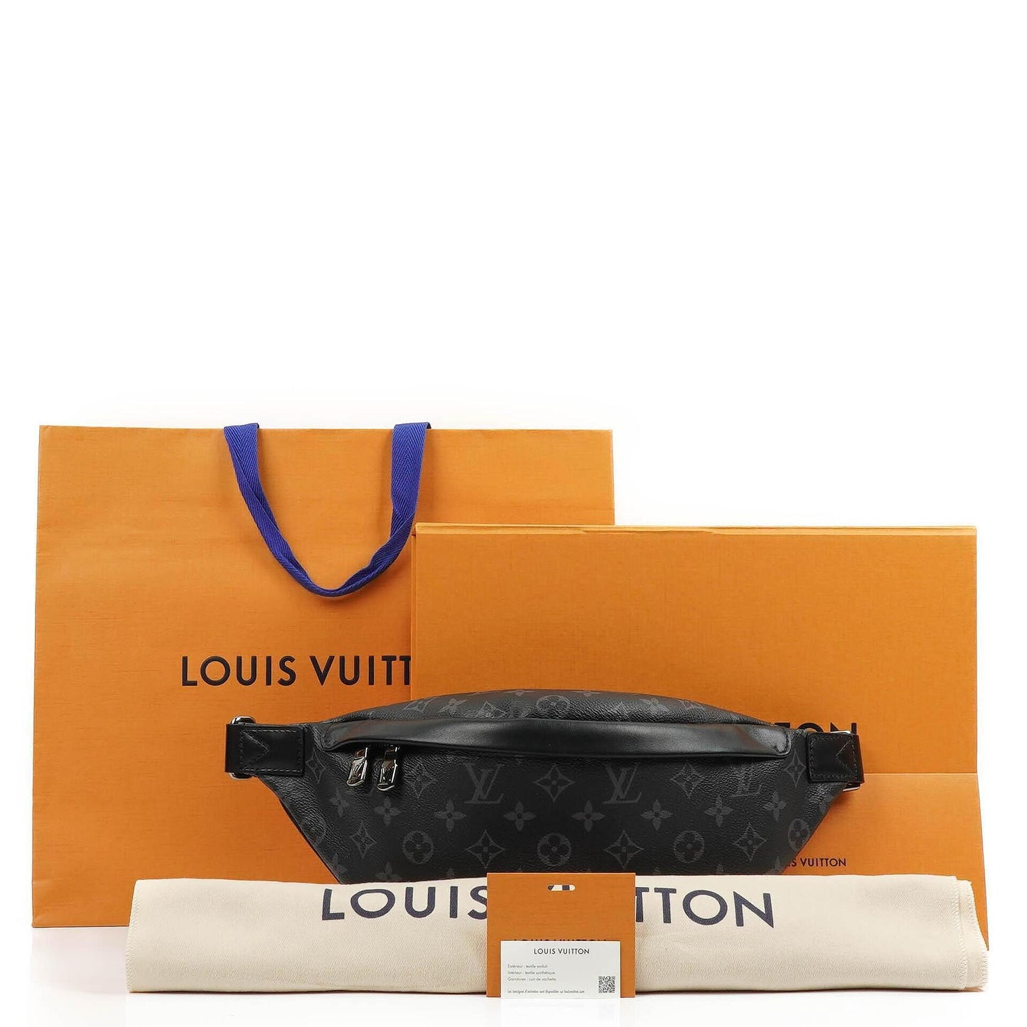Louis Vuitton Discovery Bumbag PM In Monogram Eclipse Coated Canvas Belt Crossbody Bag