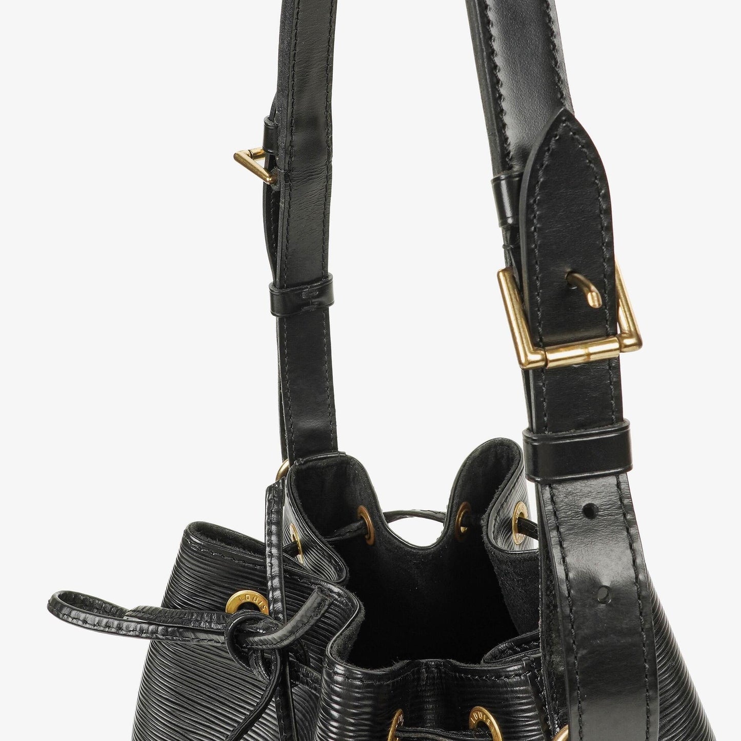 Louis Vuitton Petit Noe Black EPI Leather Shoulder Bag