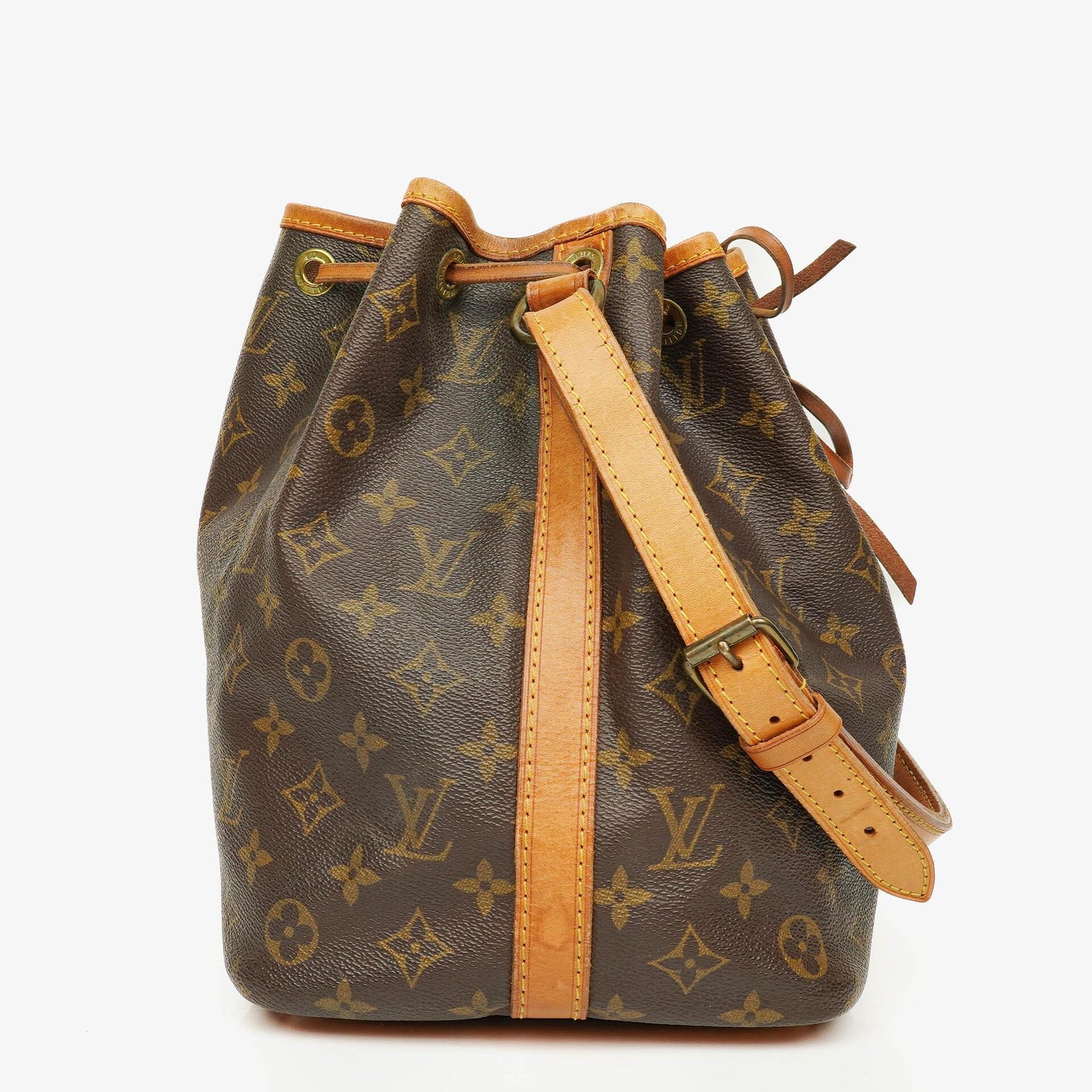 Louis Vuitton Petit Noe Malletier Monogram Canvas Shoulder Bag