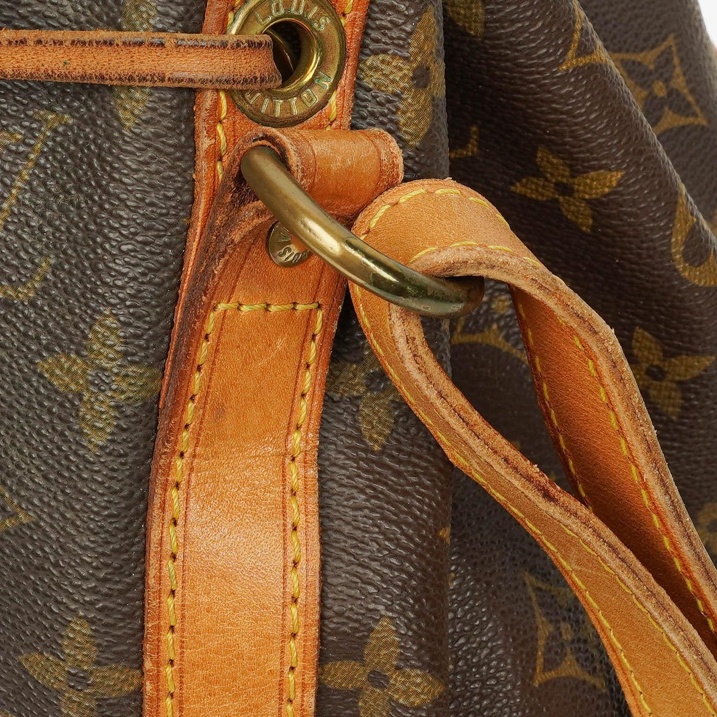 Louis Vuitton Petit Noe Malletier Monogram Canvas Shoulder Bag