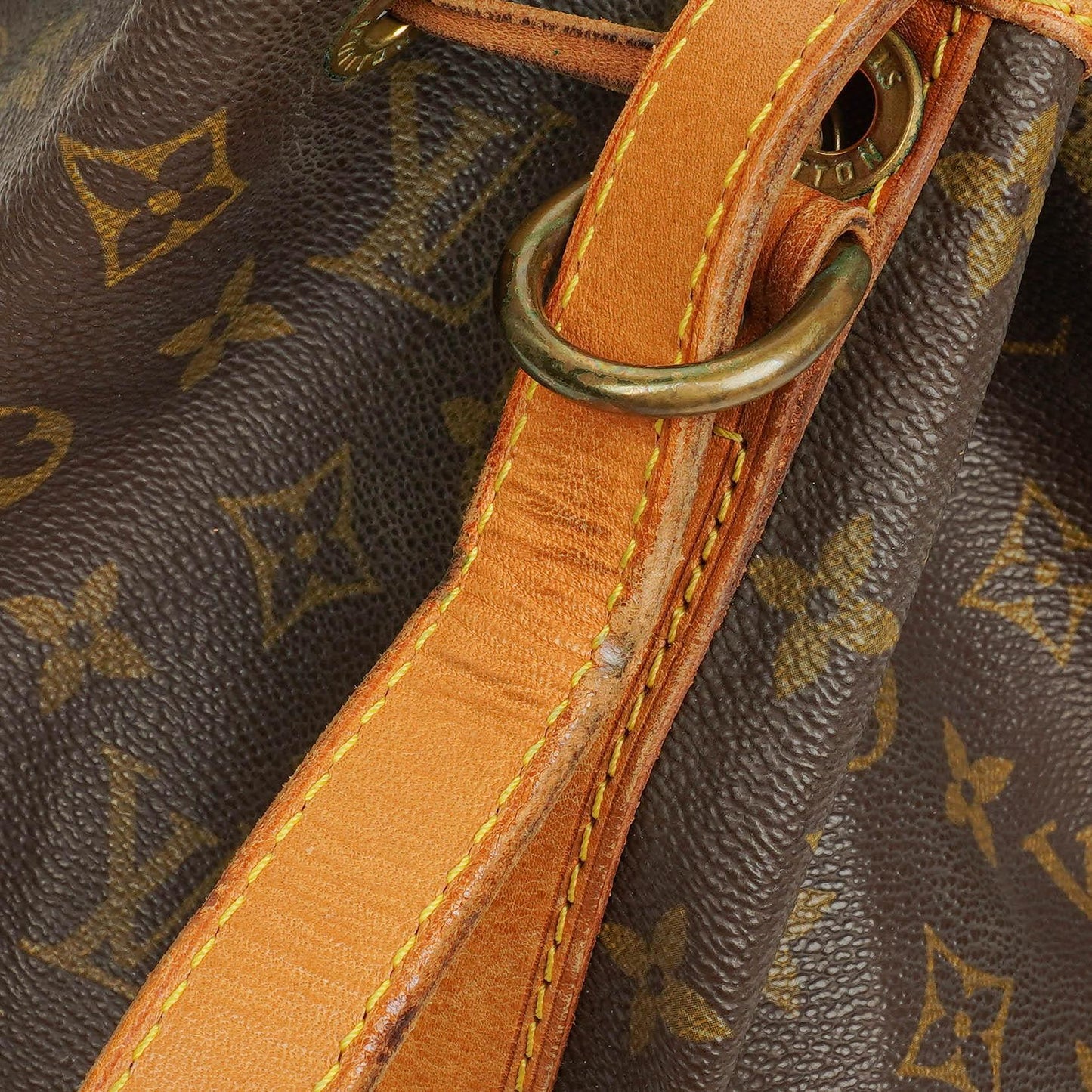 Louis Vuitton Petit Noe Malletier Monogram Canvas Shoulder Bag