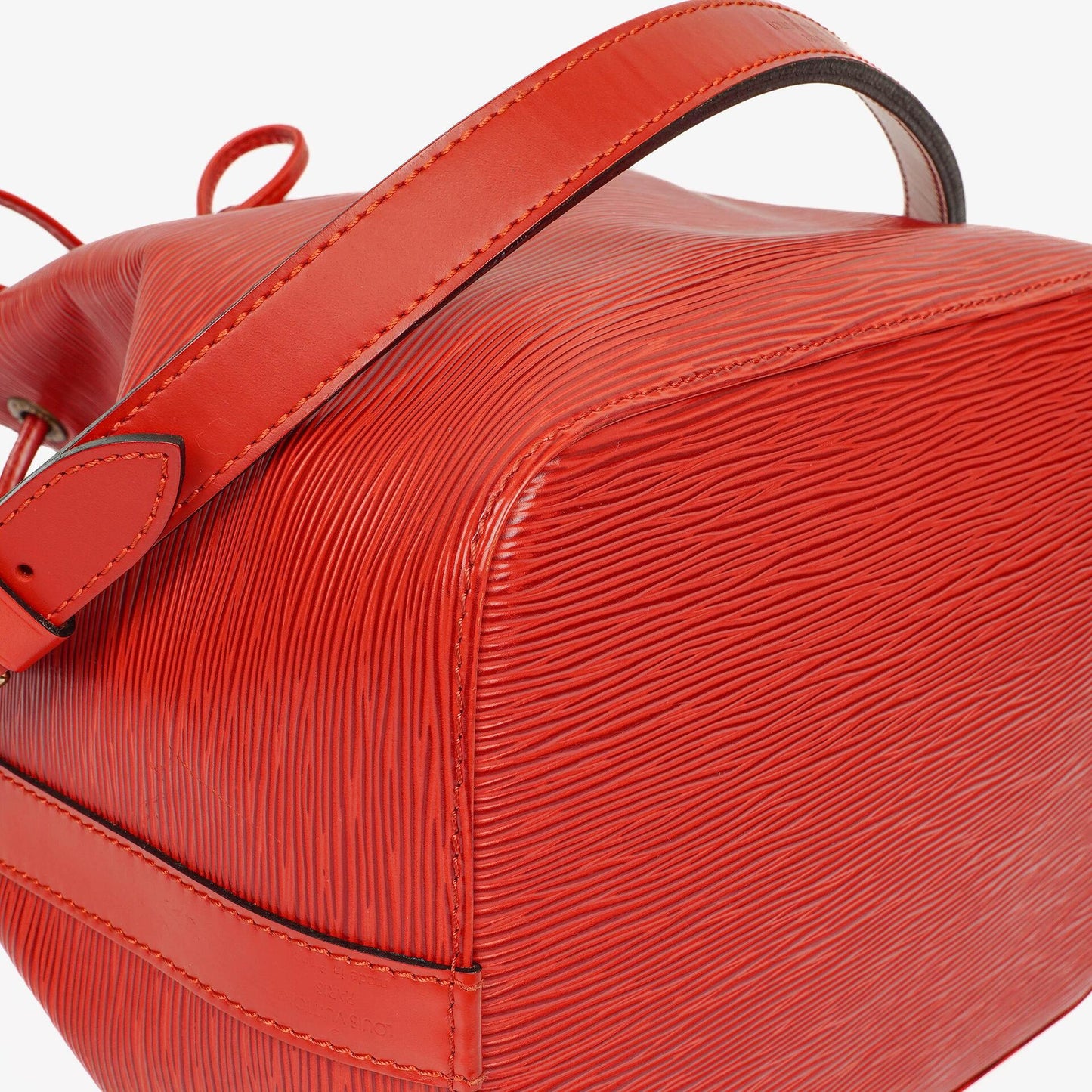 Louis Vuitton Petit Noe Red EPI Leather Shoulder Bag