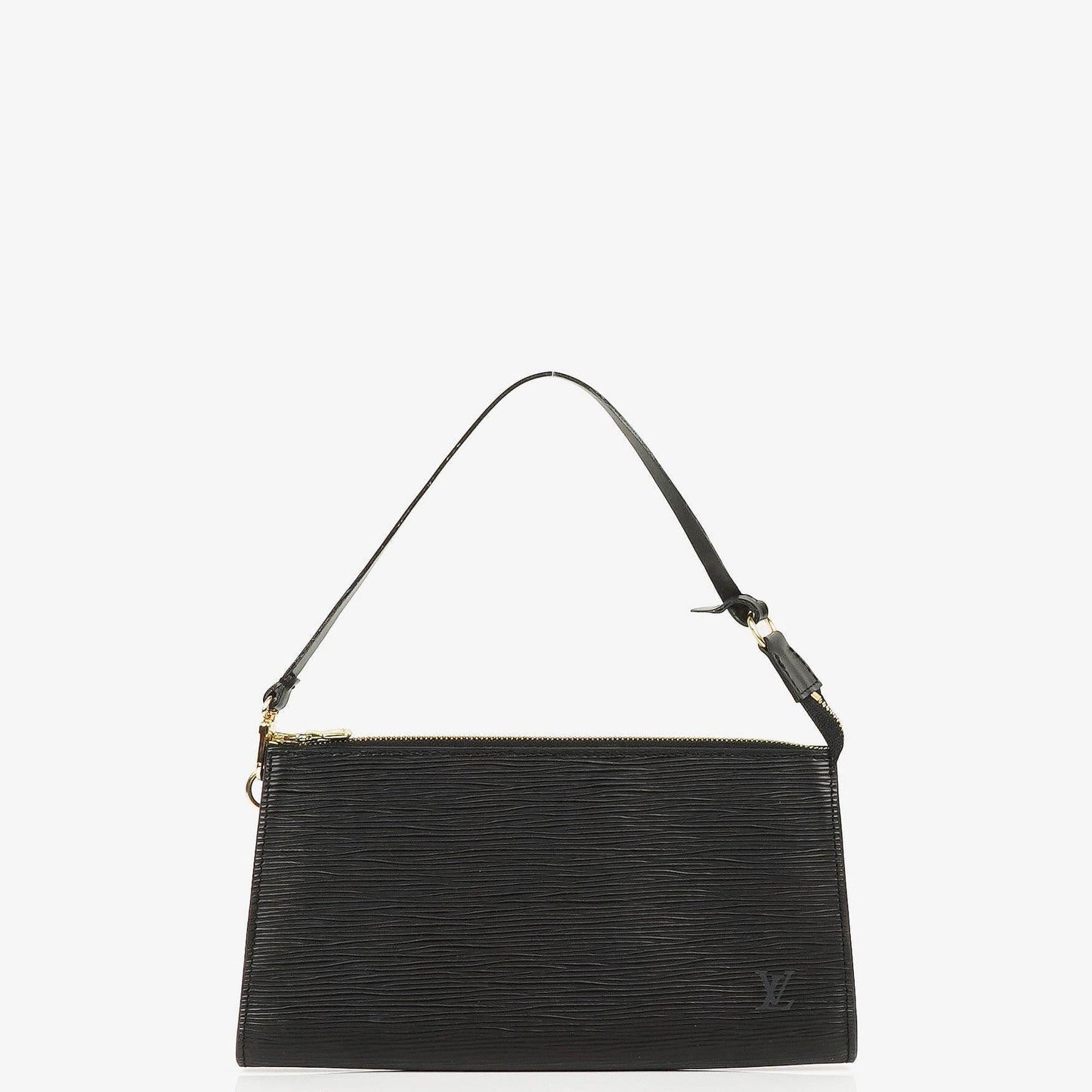 Louis Vuitton Pochette Accessoires Black EPI Leather Clutch Bag