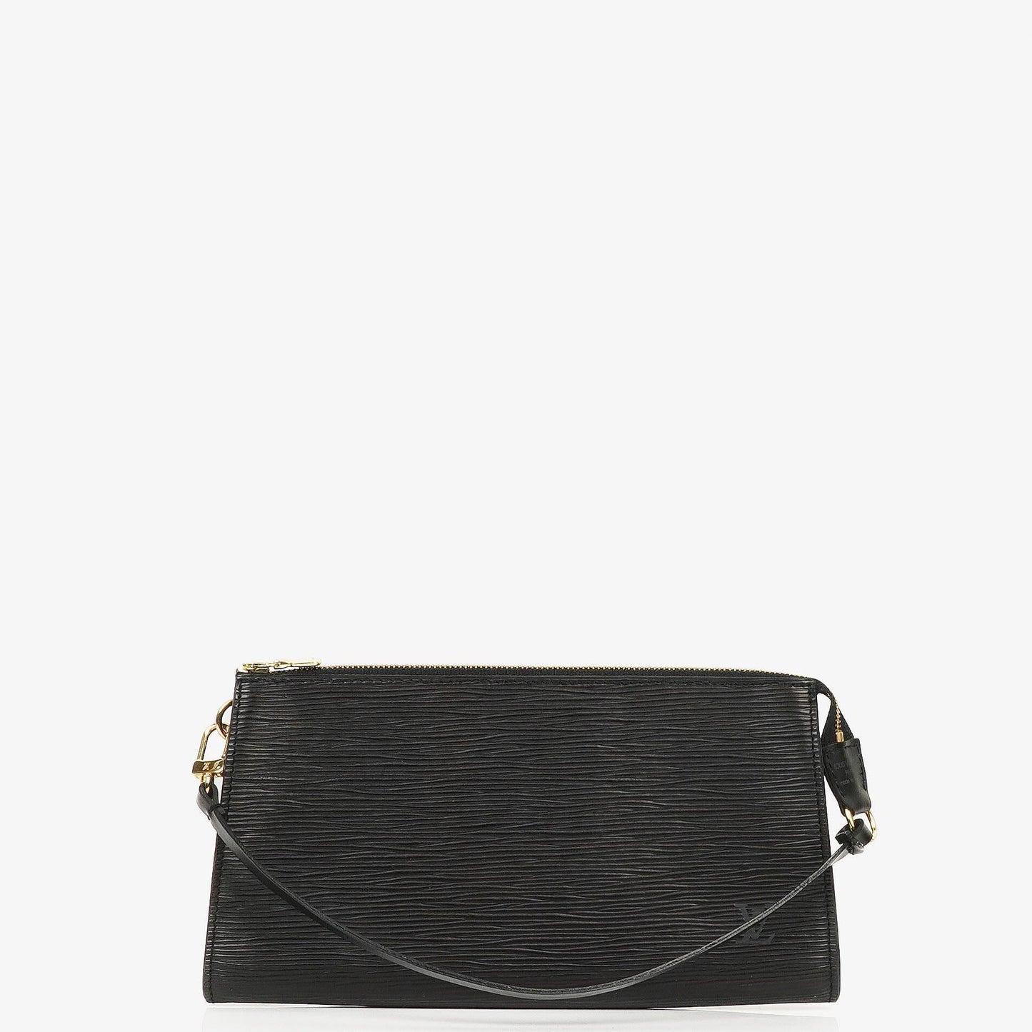 Louis Vuitton Pochette Accessoires Black EPI Leather Clutch Bag