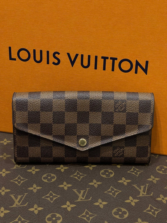 Louis Vuitton - Portefeuille compagnon toile damier ébène