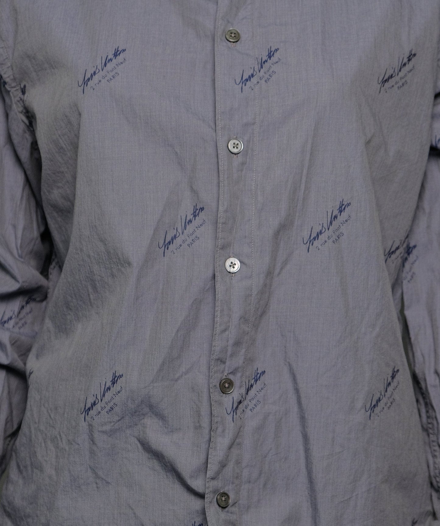 Louis Vuitton shirt for men Grey RJC3304