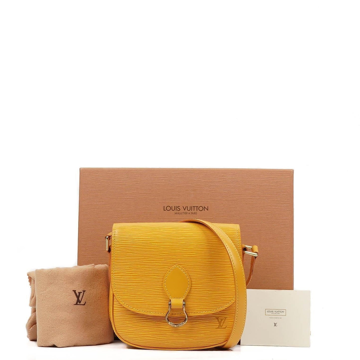 Louis Vuitton Saint Cloud PM Yellow EPI Leather Crossbody Bag