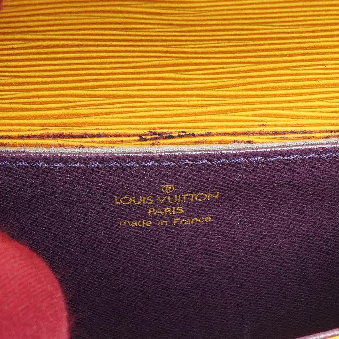 Louis Vuitton Saint Cloud PM Yellow EPI Leather Crossbody Bag