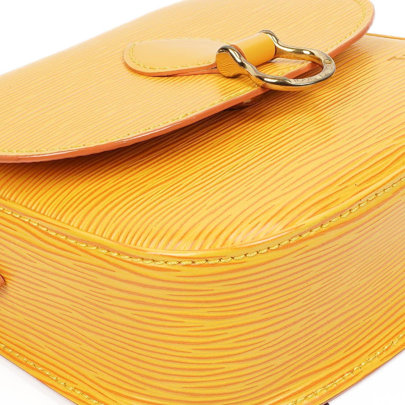 Louis Vuitton Saint Cloud PM Yellow EPI Leather Crossbody Bag