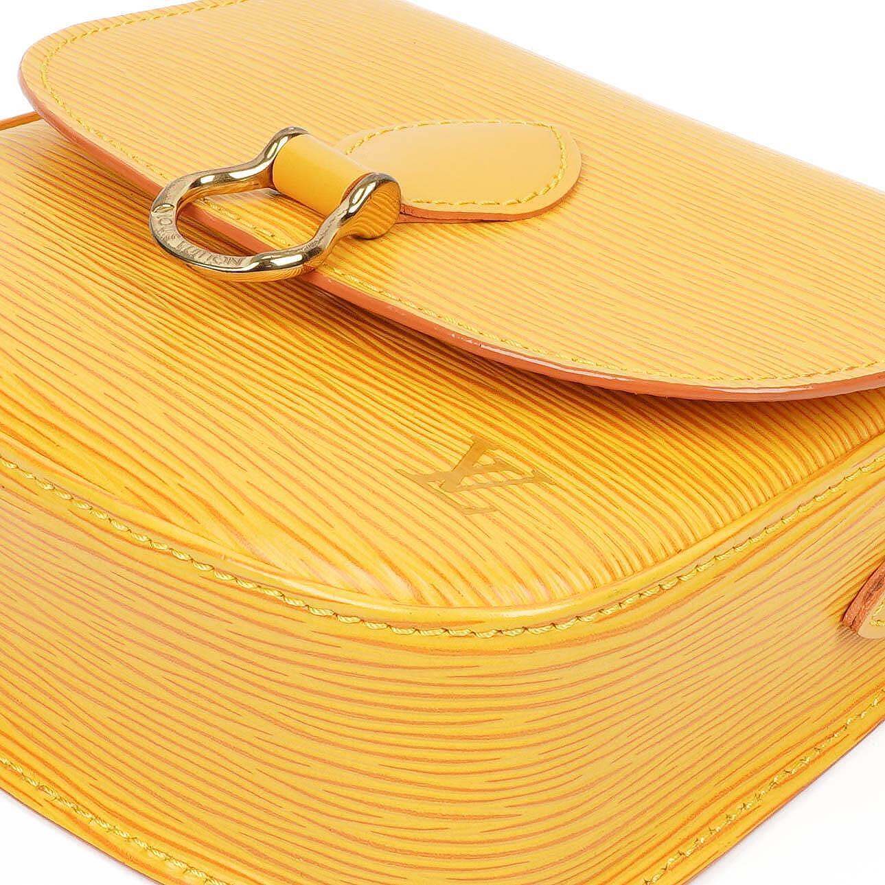 Louis Vuitton Saint Cloud PM Yellow EPI Leather Crossbody Bag