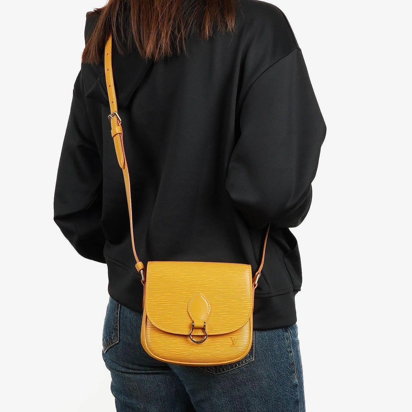 Louis Vuitton Saint Cloud PM Yellow EPI Leather Crossbody Bag