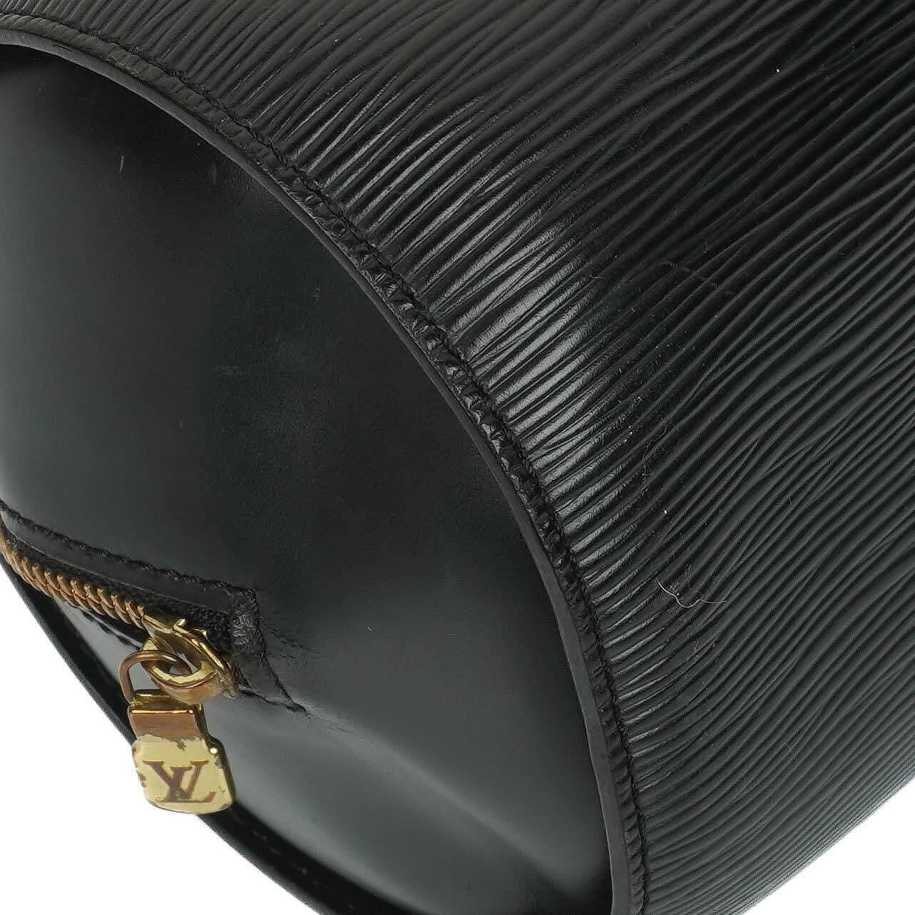 Louis Vuitton Soufflot Handbag In Black Epi Leather