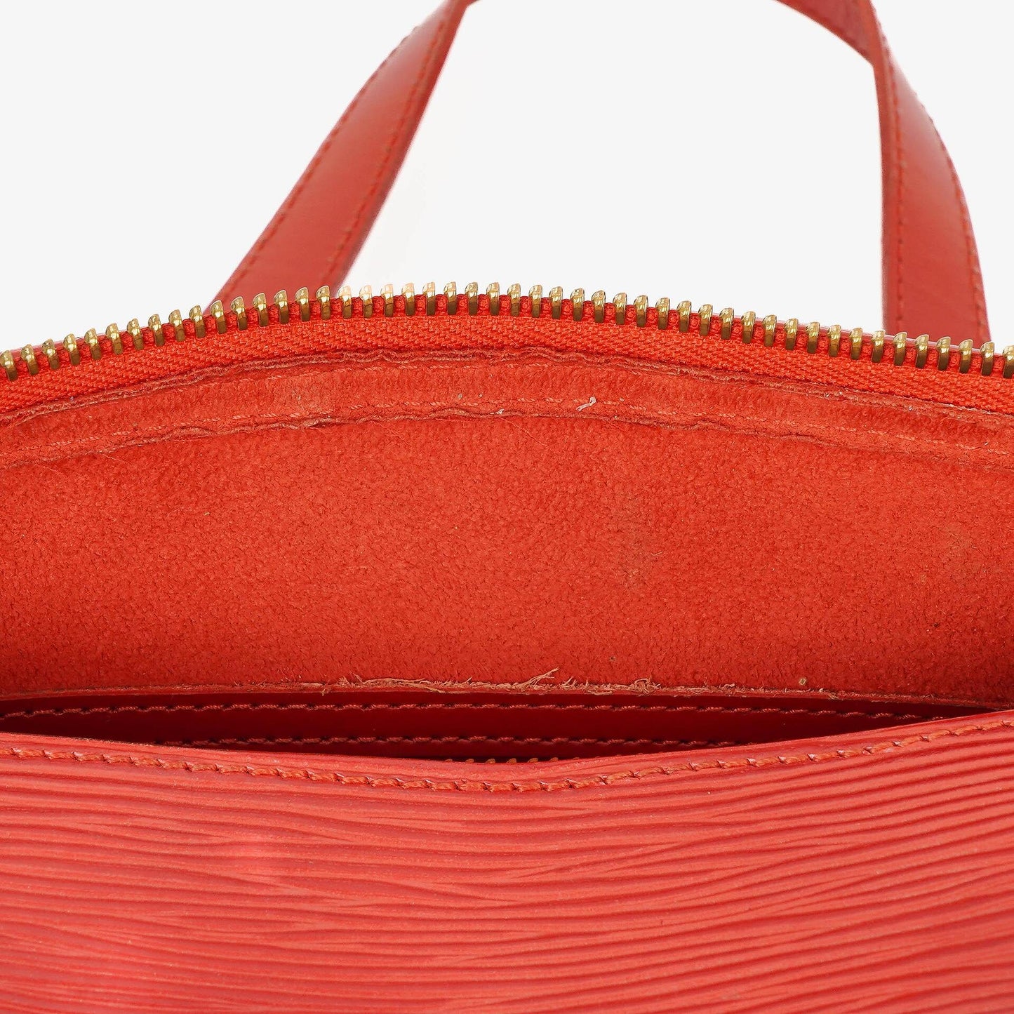Louis Vuitton Soufflot Handbag In Red Epi Leather