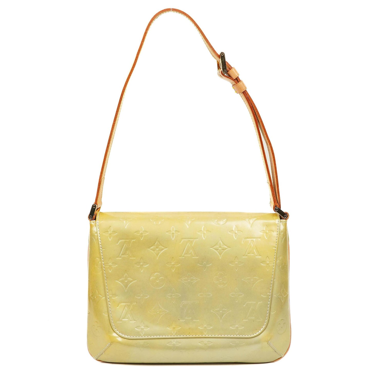 Louis Vuitton Thompson Street Green Monogram Vernis Leather Shoulder Bag