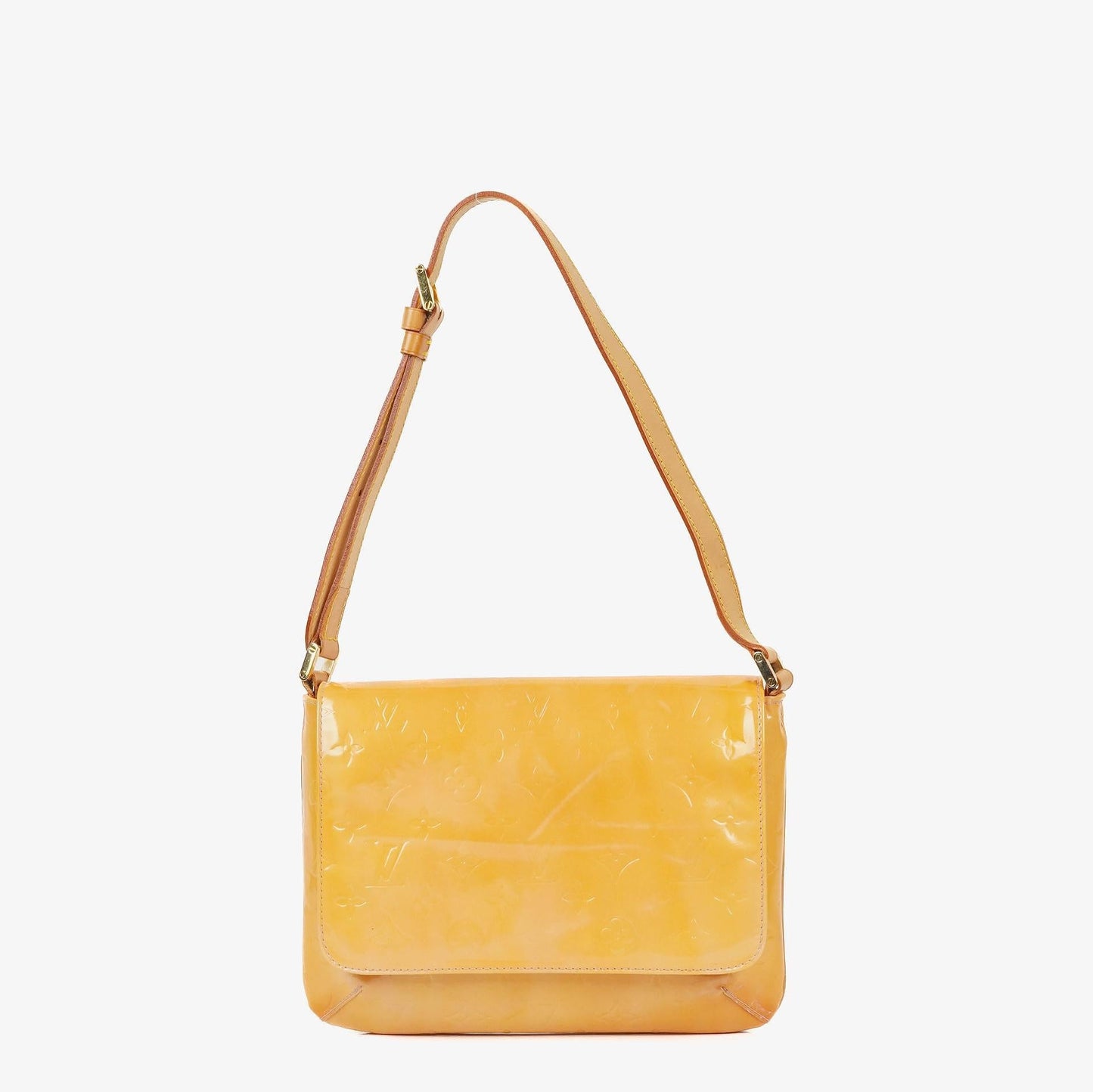 Louis Vuitton Thompson Street Yellow Monogram Vernis Leather Shoulder Bag