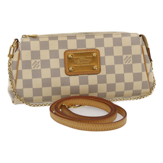 LOUIS VUITTON Damier Azur Eva 2Way Shoulder Hand Pouch N55214 LV Auth lt415