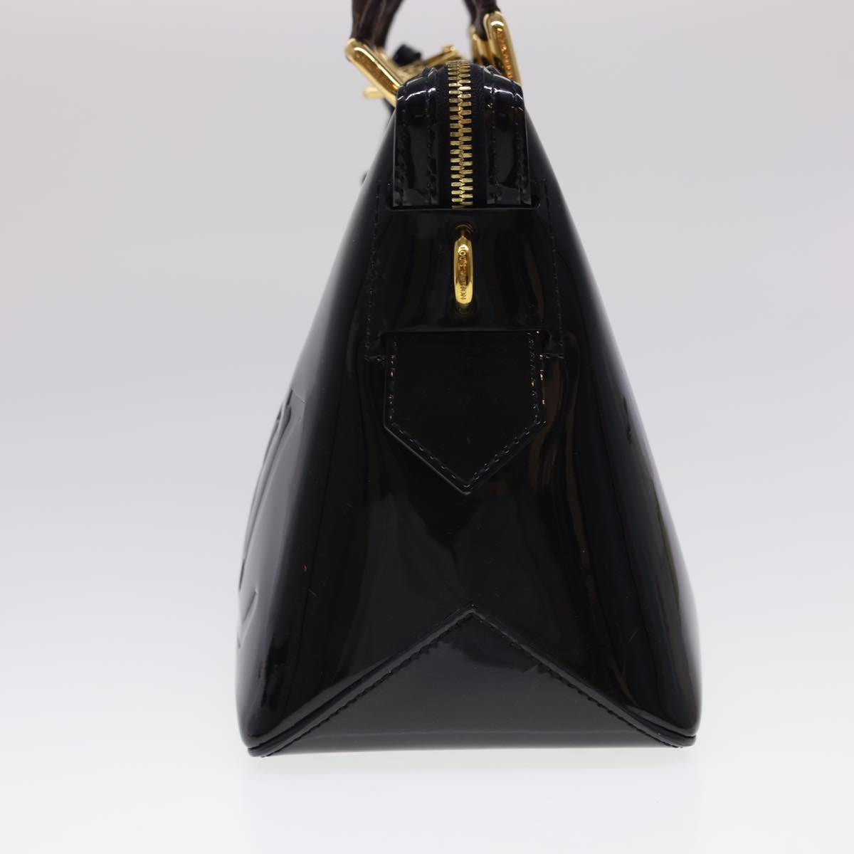 LOUIS VUITTON Monogram Vernis Tote Miroir Tote Bag 2way Noir M54626 lt769