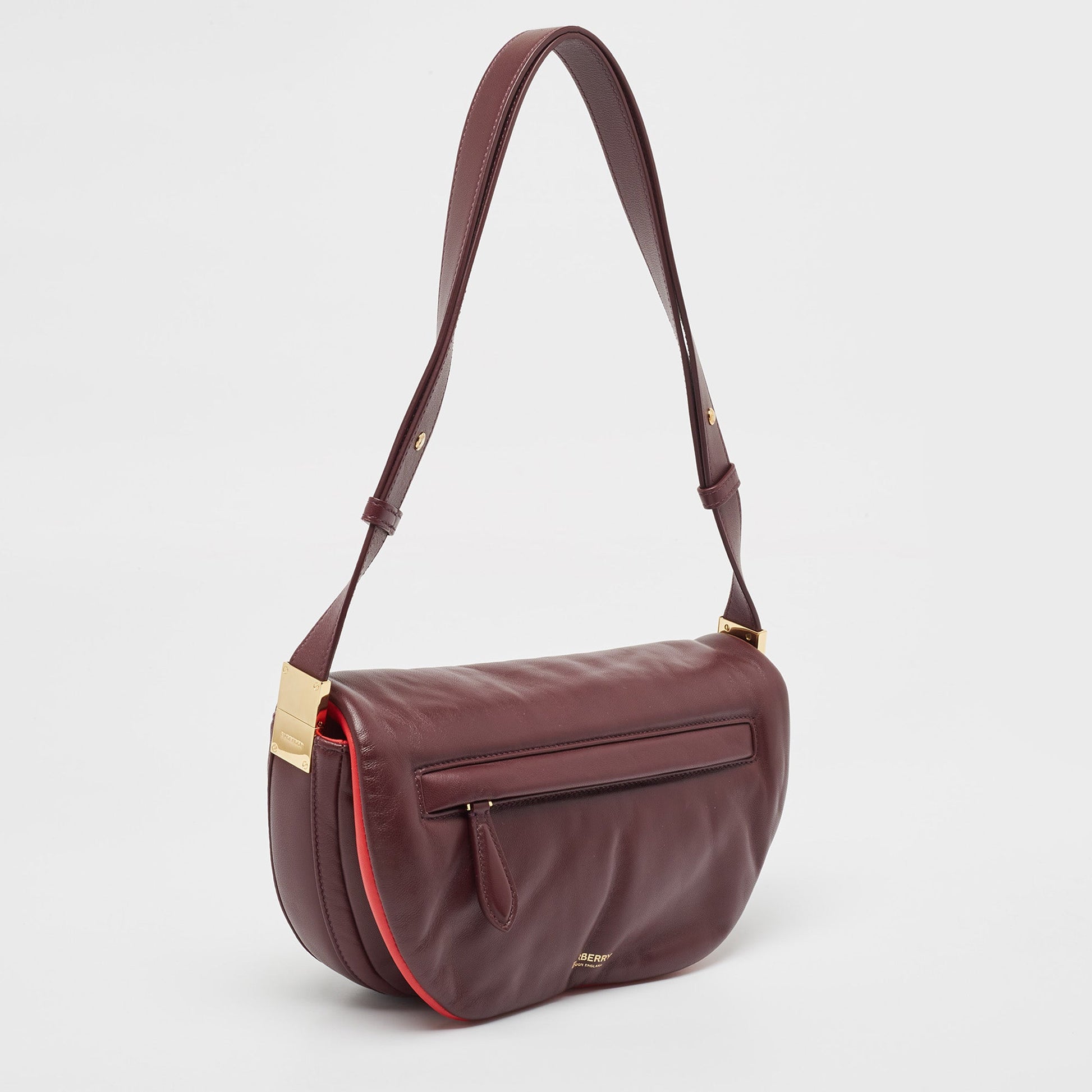 Burberry Maroon Small Shoulder Bag - Rovelle Bags