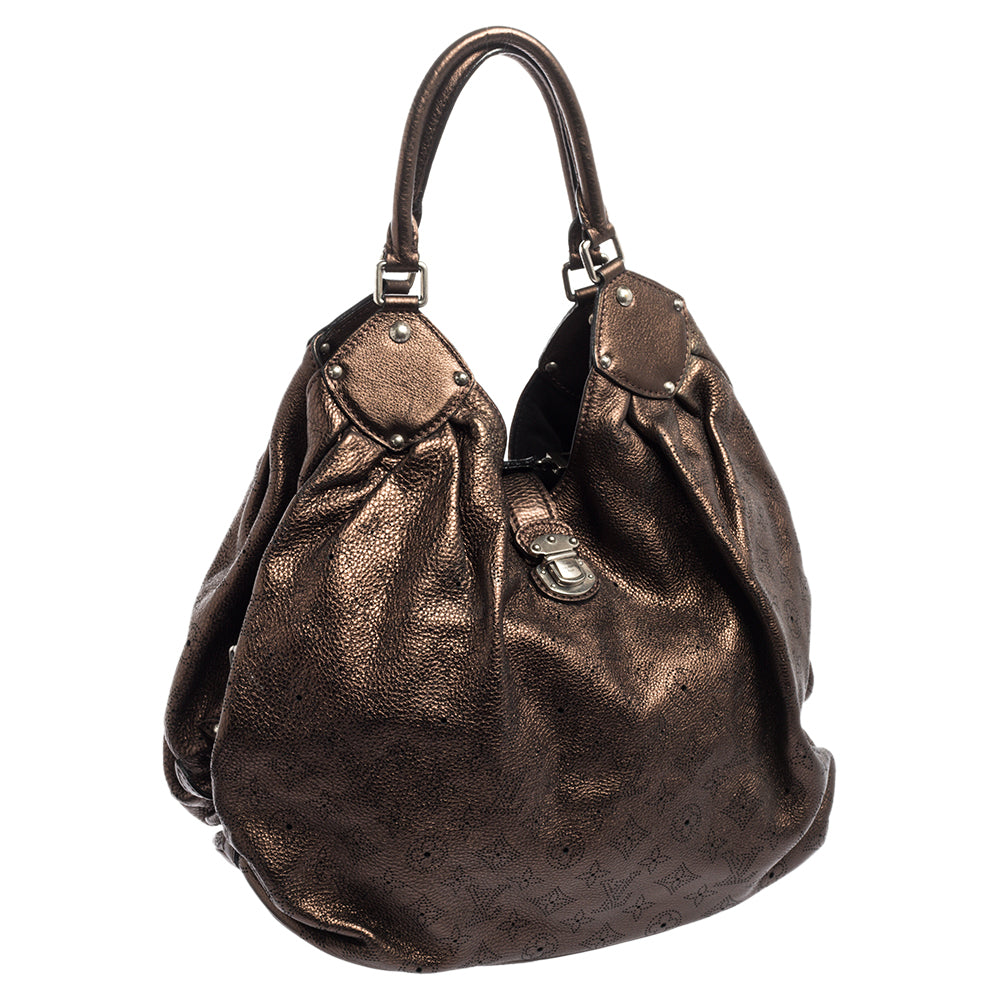 Louis Vuitton Metallic Mordore Monogram Mahina Leather Surya XL Bag