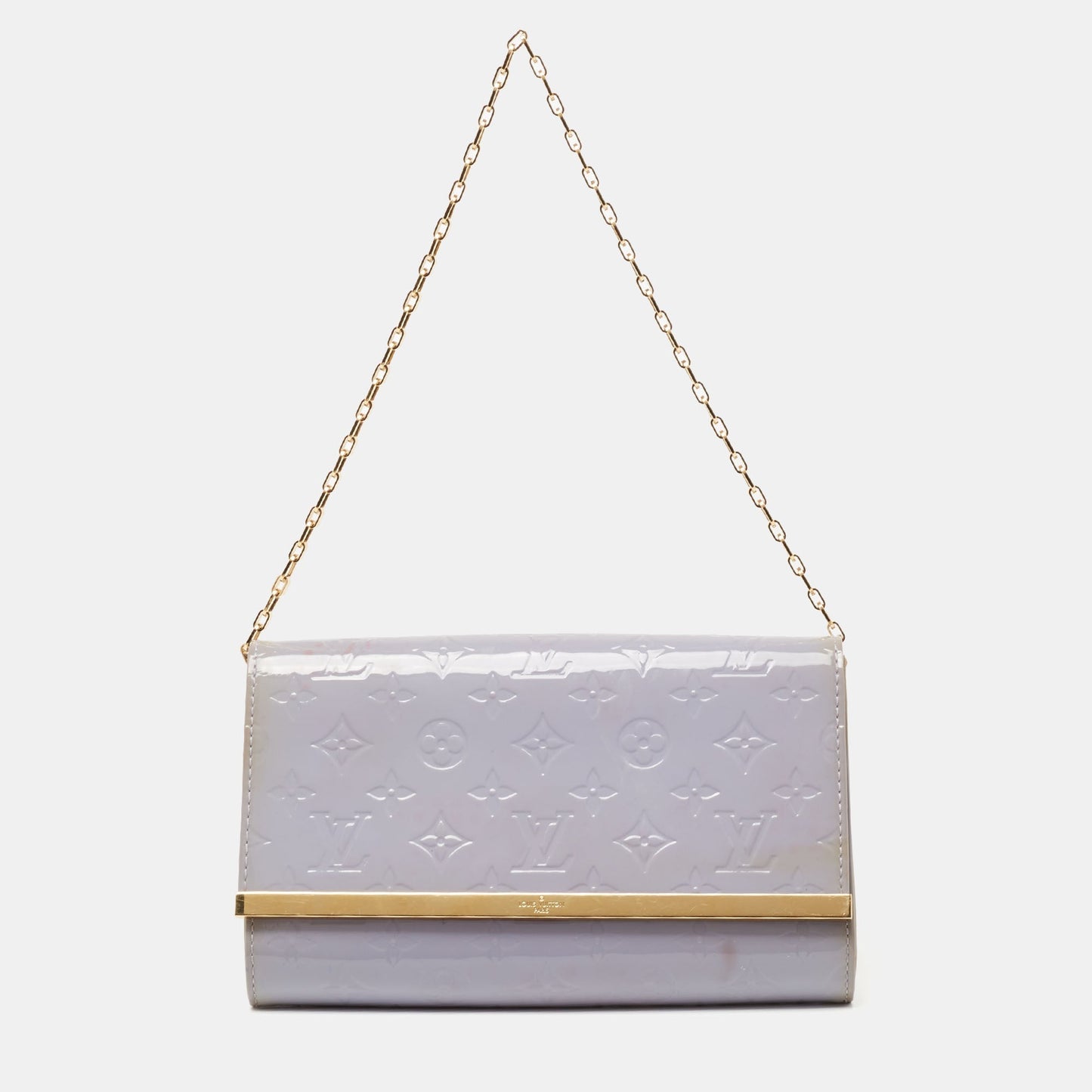 Louis Vuitton Lilac Monogram Vernis Ana Clutch Bag