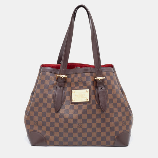 LOUIS VUITTON Damier Ebene Canvas Hampstead MM Bag