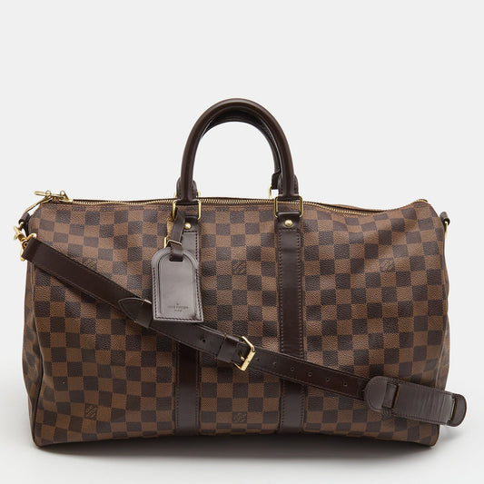 LOUIS VUITTON Monogram Canvas Keepall Bandouliere 45 Bag