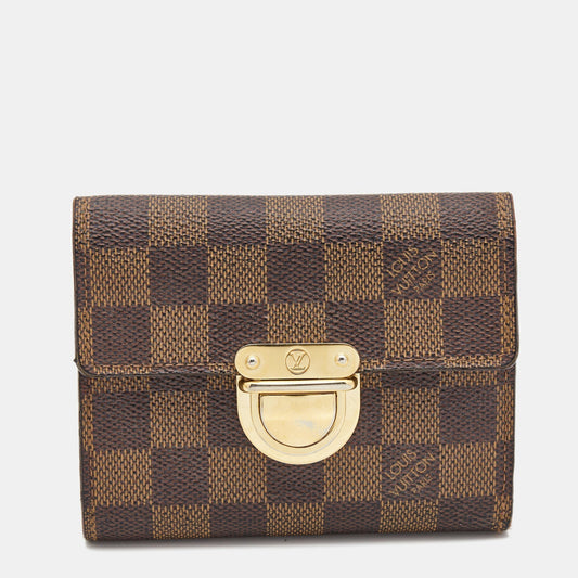 LOUIS VUITTON Damier Ebene Canvas Koala Wallet