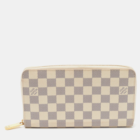 LOUIS VUITTON Damier Azur Canvas Zippy Organizer Wallet