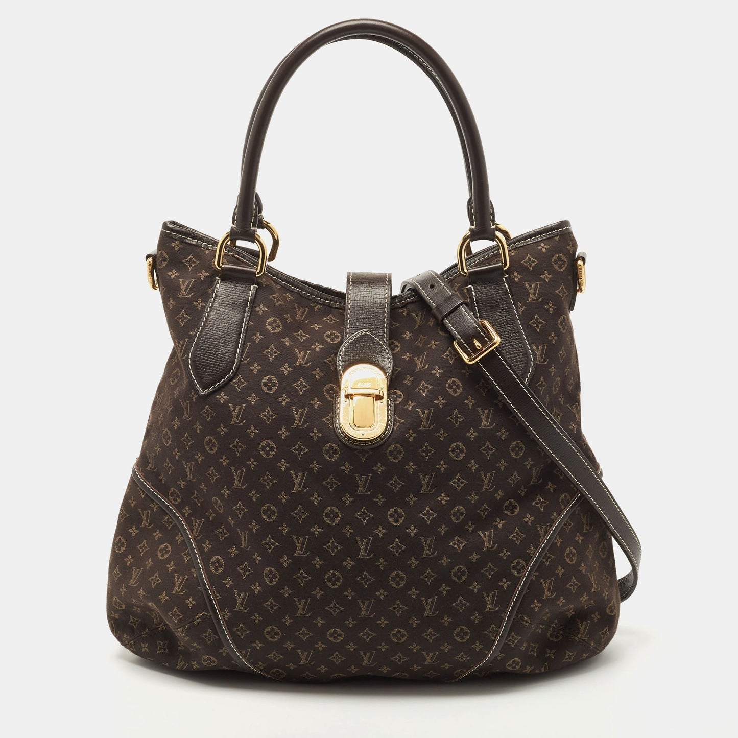 LOUIS VUITTON Fusain Monogram Idylle Canvas Elegie Bag
