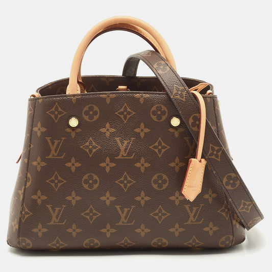 LOUIS VUITTON Monogram Canvas Montaigne BB Bag
