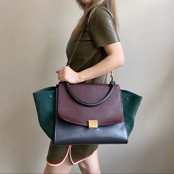 CELINE Smooth Calfskin Medium Bag Trapeze