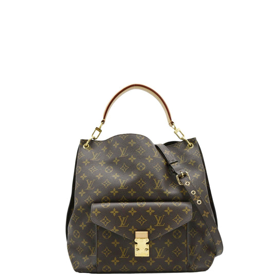 LOUIS VUITTON Metis Hobo Monogram Canvas Shoulder Bag Brown