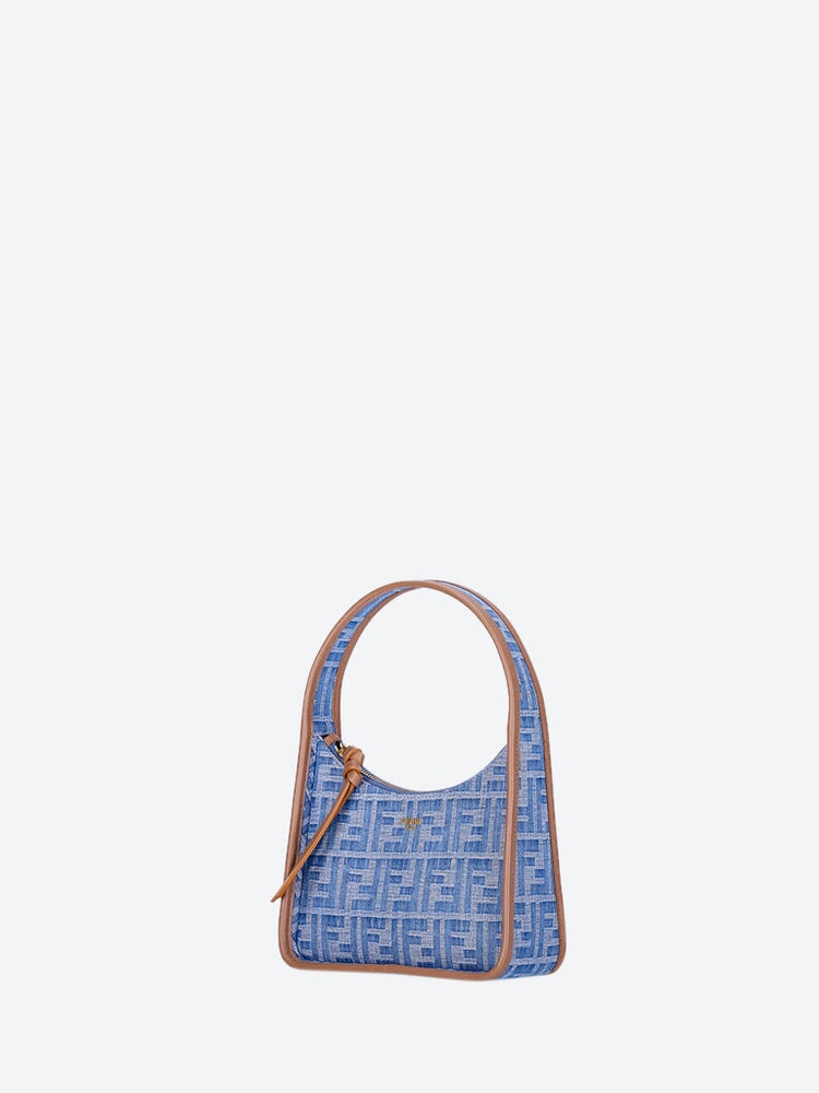 Fendi Women Mini Fendessence Denim Ff Leather Mini Bag