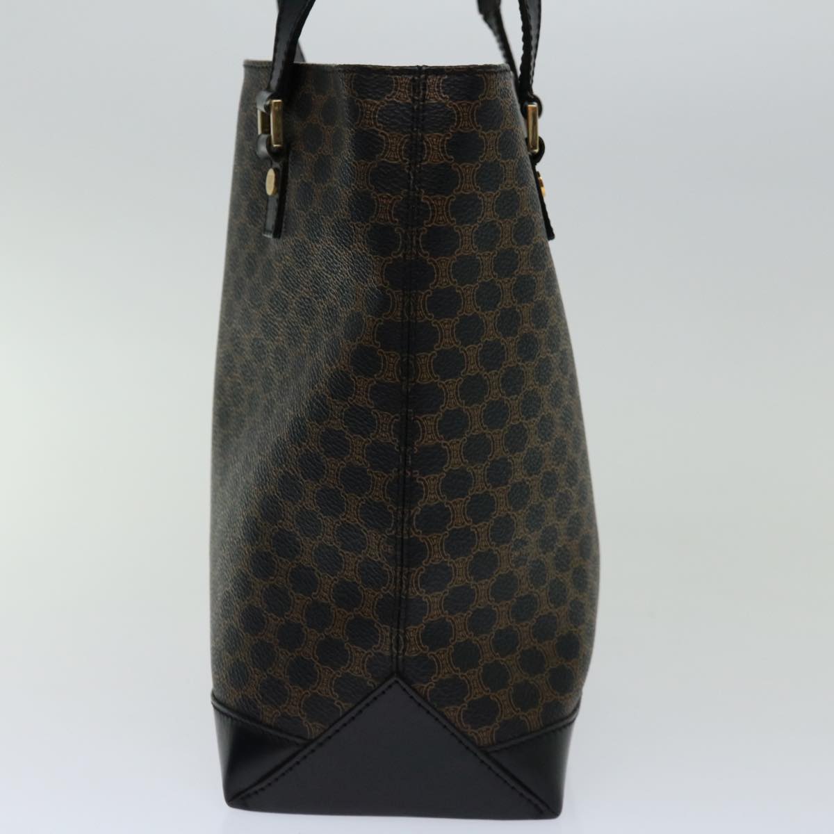 Luxury CELINE Macadam Canvas Tote Bag PVC Black Brown mr055