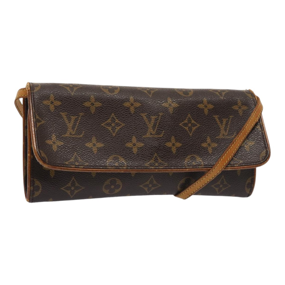 LOUIS VUITTON Monogram Pochette Twin GM Shoulder Bag M51852 LV Auth mr412