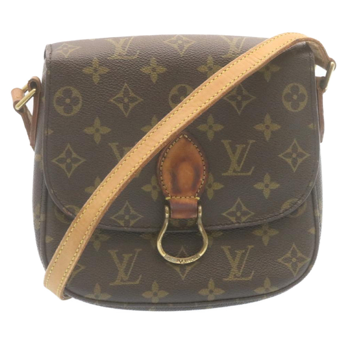 LOUIS VUITTON Monogram Saint Cloud MM Shoulder Bag M51243 LV Auth 34542