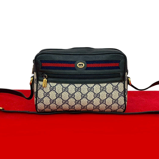 Gucci GG Logo PVC Leather Shoulder Bag