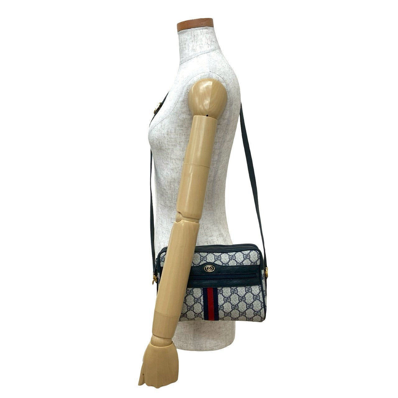 Gucci GG Logo PVC Leather Shoulder Bag