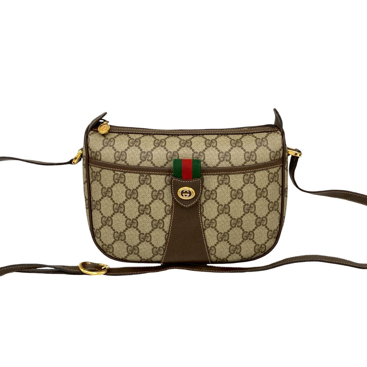 Gucci GG Logo PVC Leather Shoulder Bag
