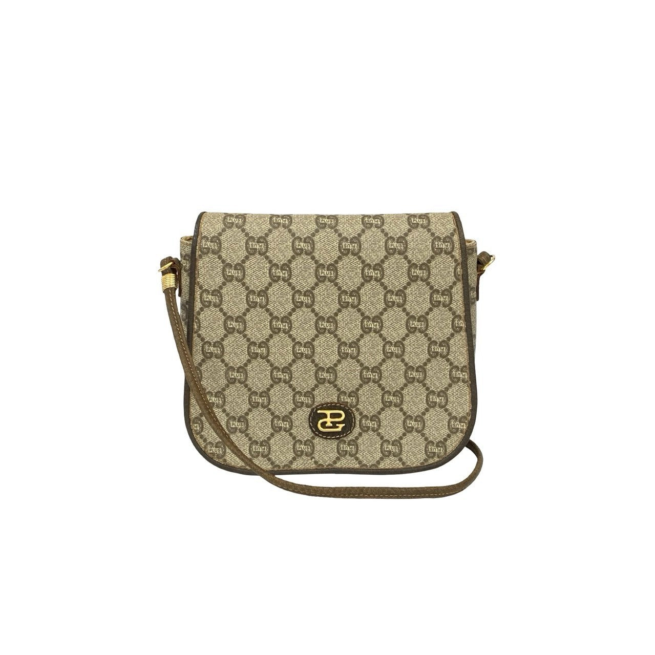 Gucci Old Gucci Plus Leather PVC Shoulder Bag
