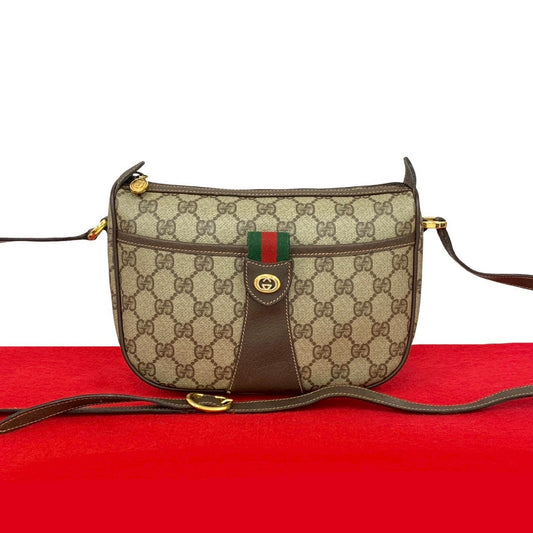 Gucci GG Logo PVC Leather Shoulder Bag