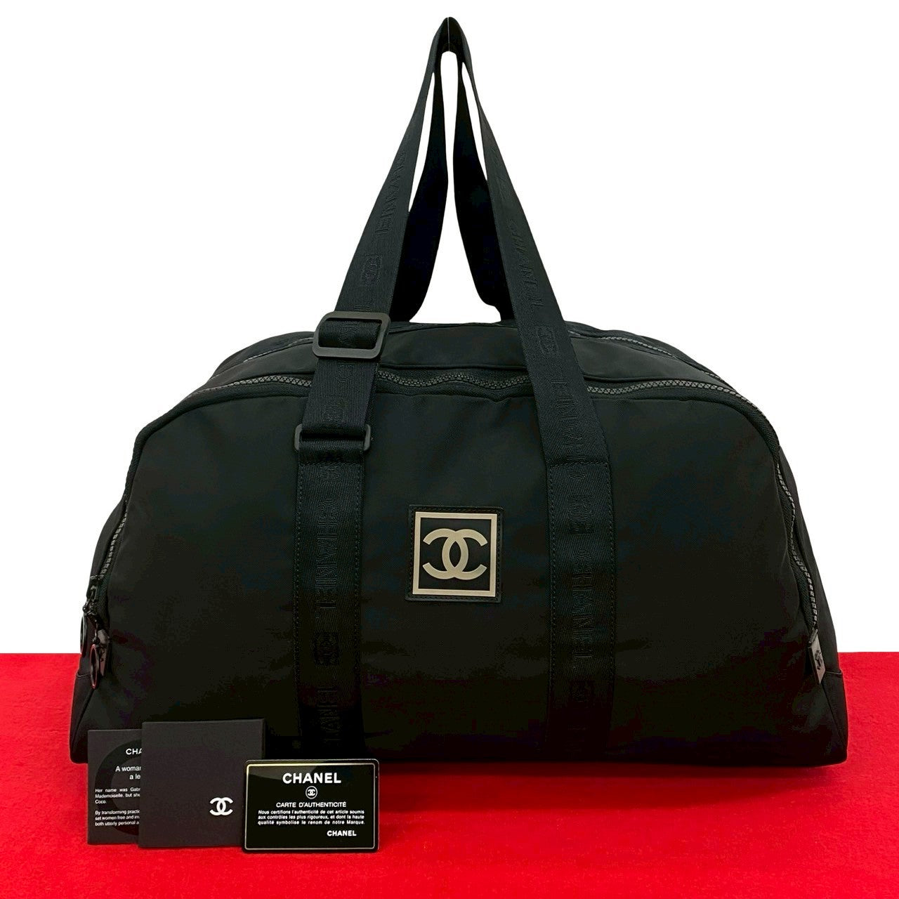 Chanel Nylon 2way Boston Handbag - Rovelle Bags