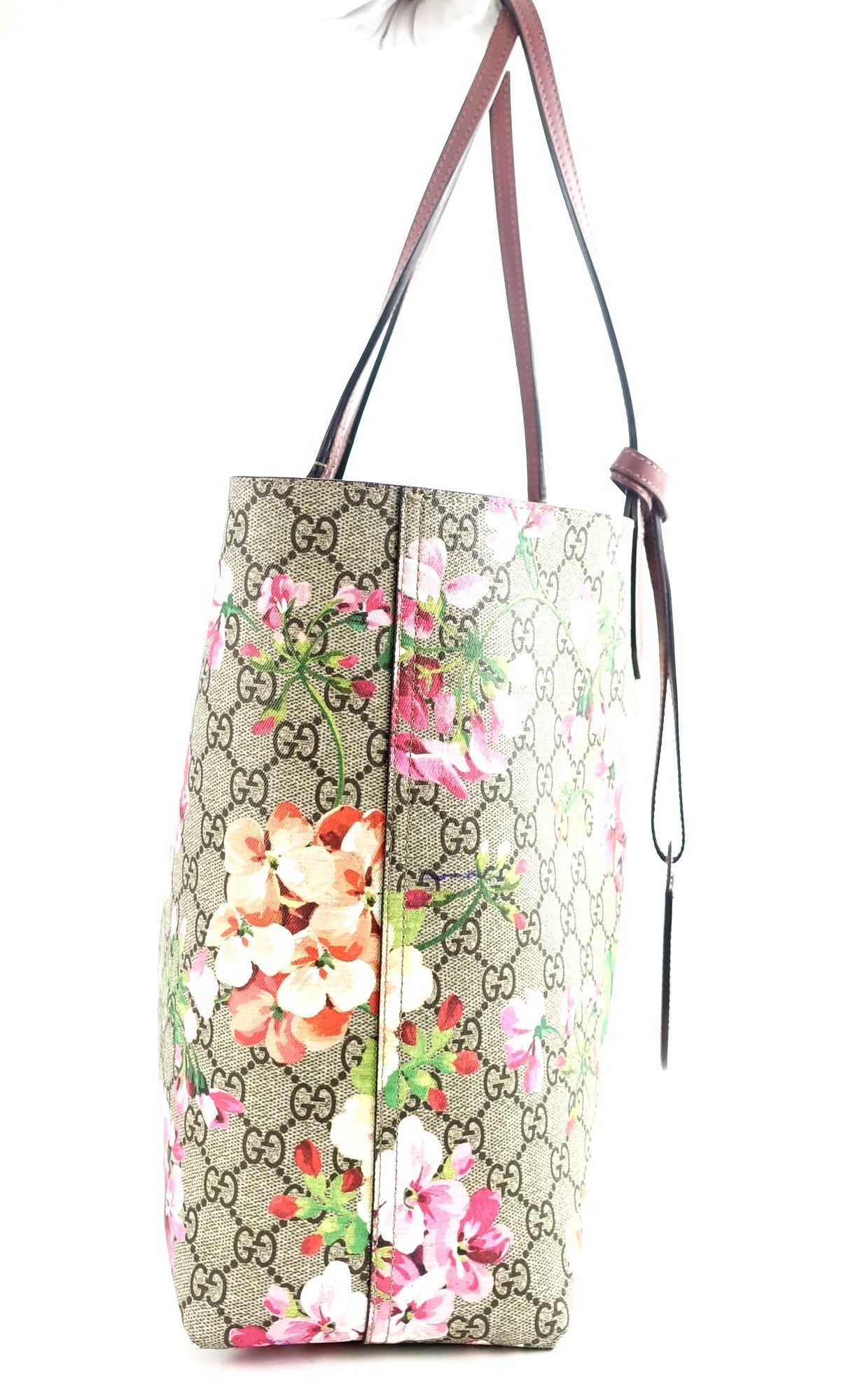 Gucci Reversible Blooms Floral Print Canvas Bag
