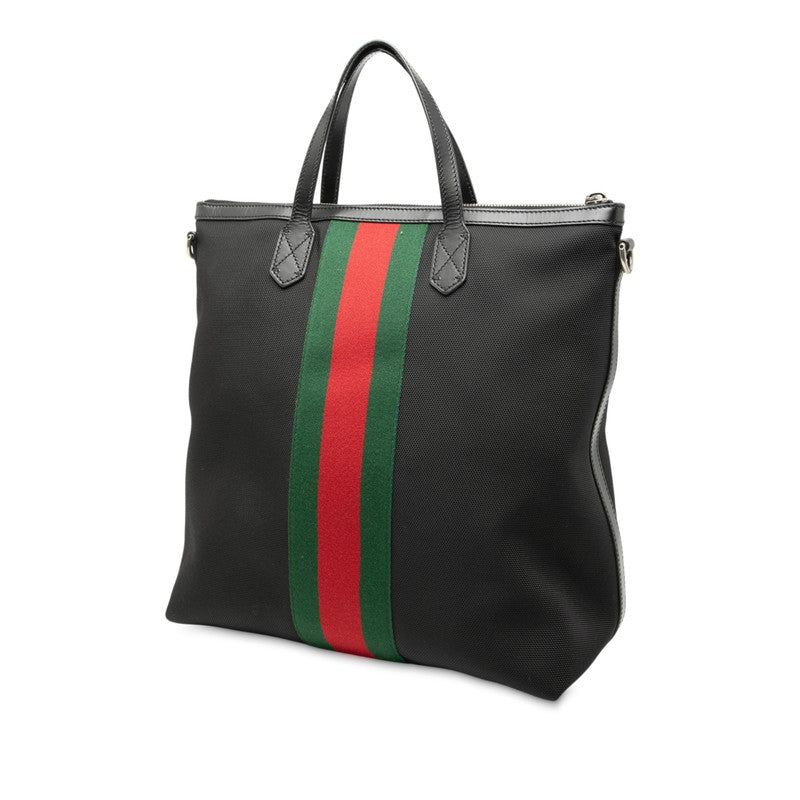 Gucci Sheline Line Canvas Leather 2way Bag