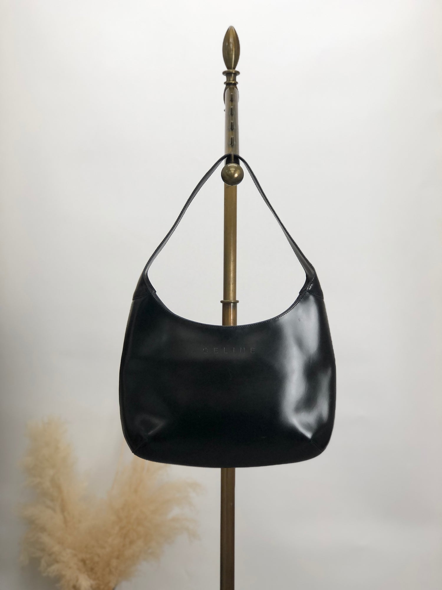 CELINE Logo Embossed Black psbni8