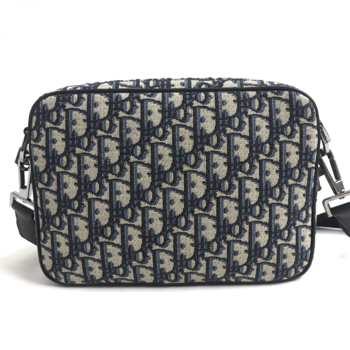Dior HOMME Pouch Main: Canvas, Main: Leather Navy x beige mens