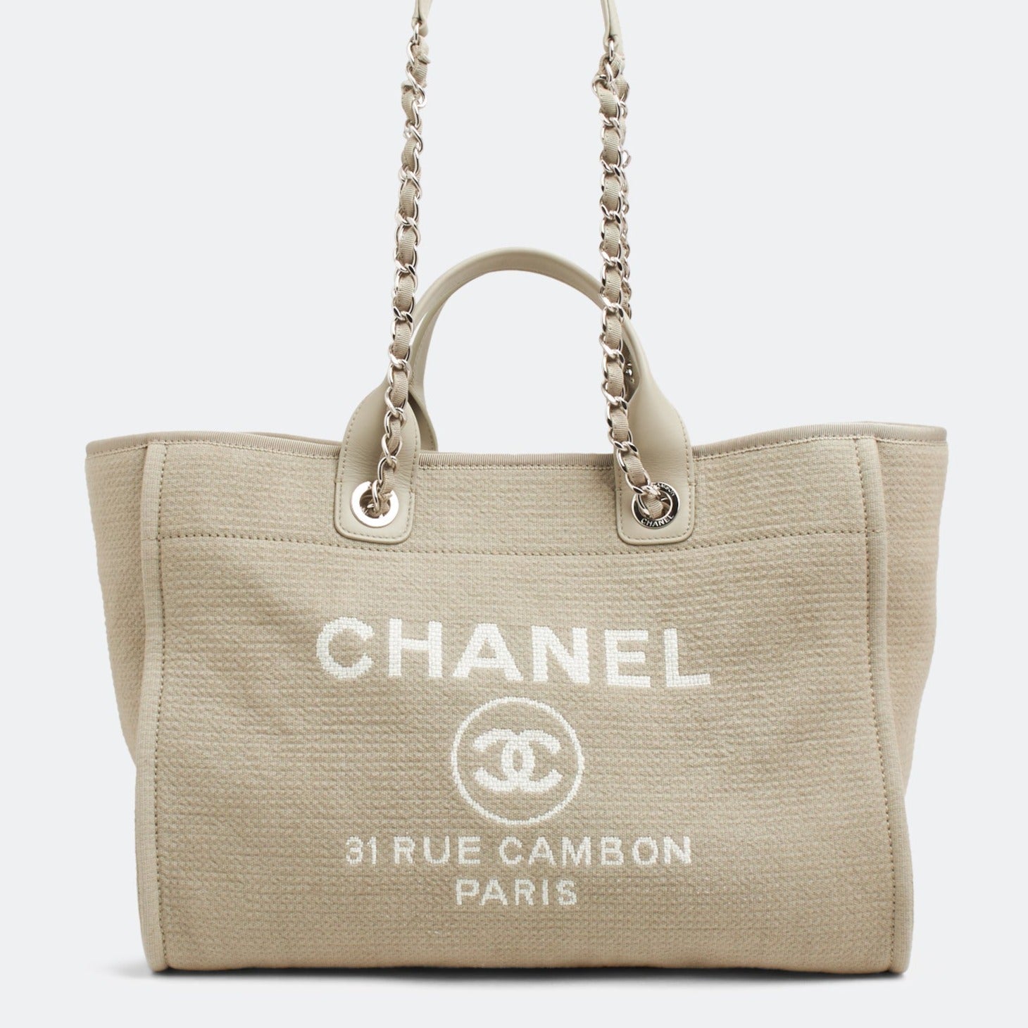 Chanel Deauville Medium Tote Tote Bag - Rovelle Bags