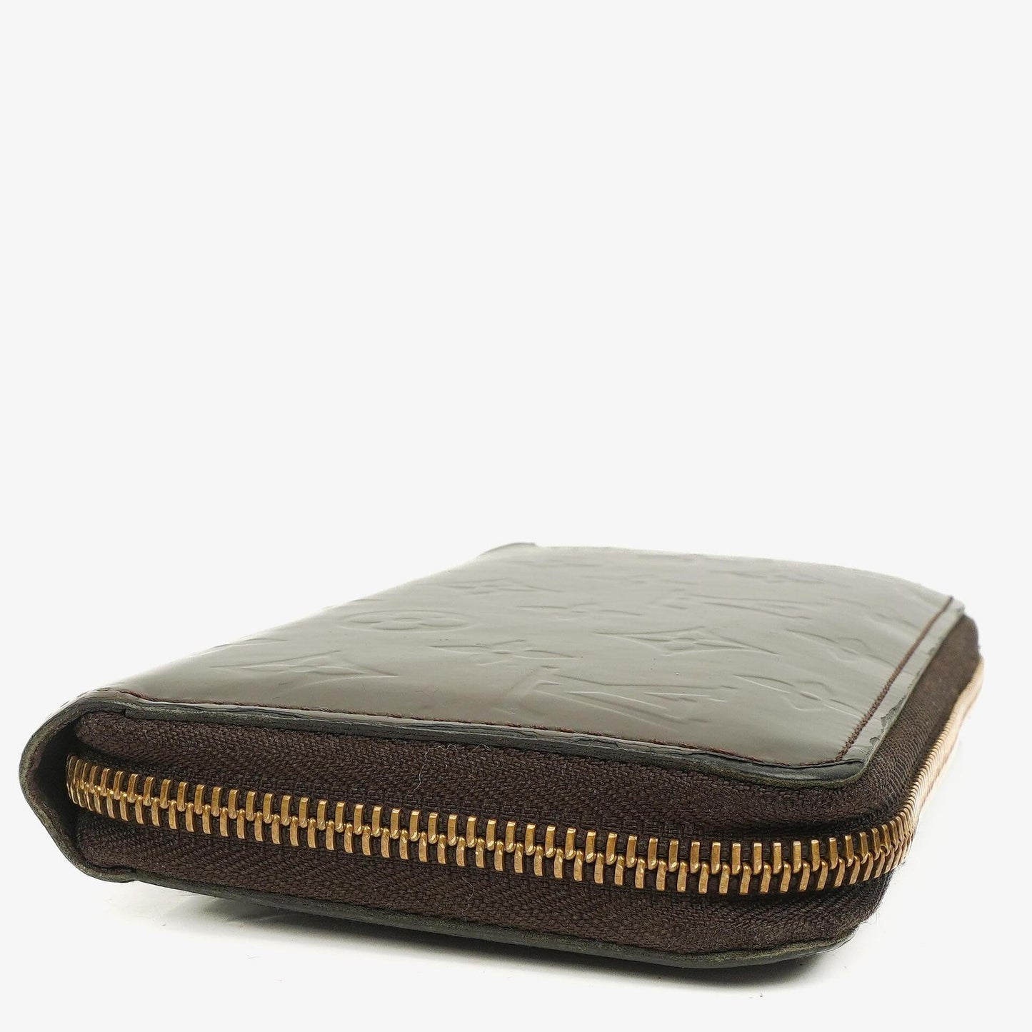 Louis Vuitton Vernis Olive Green Zippy Wallet