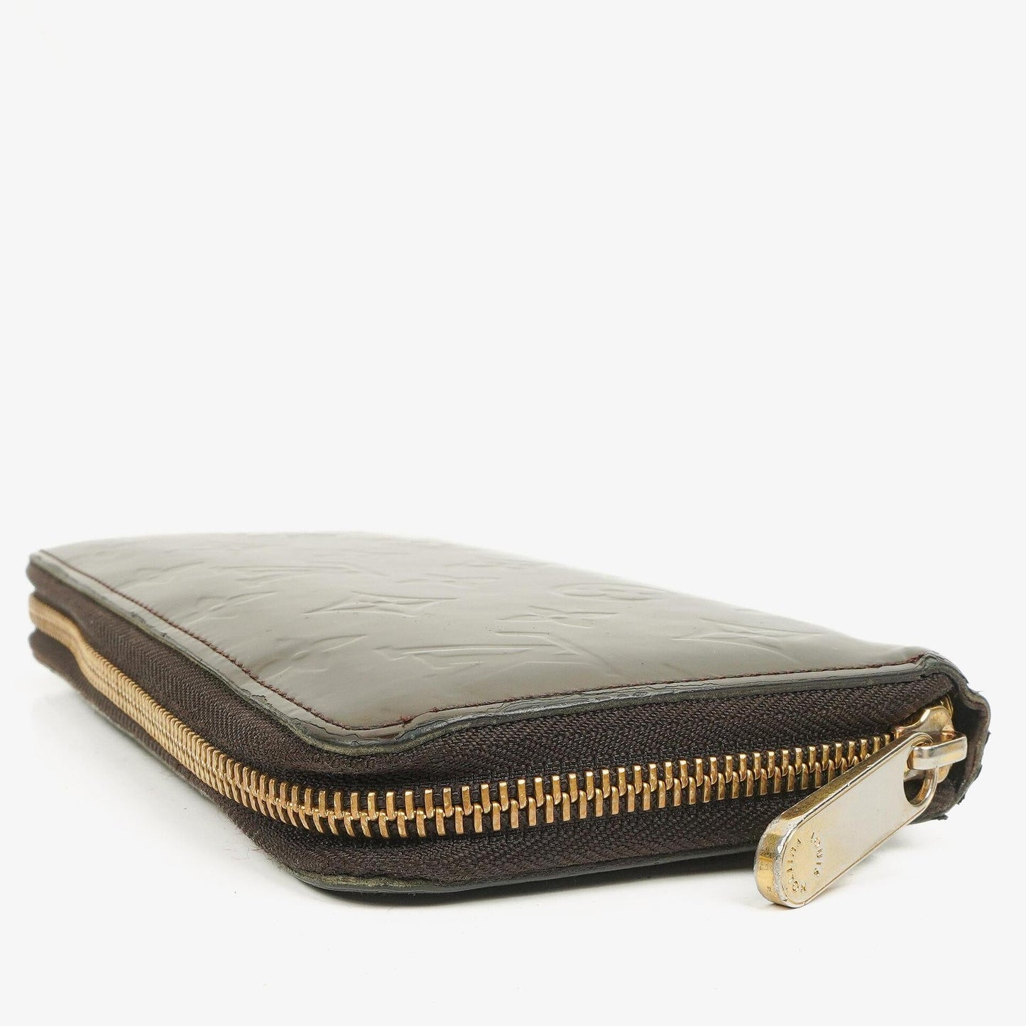 Louis Vuitton Vernis Olive Green Zippy Wallet