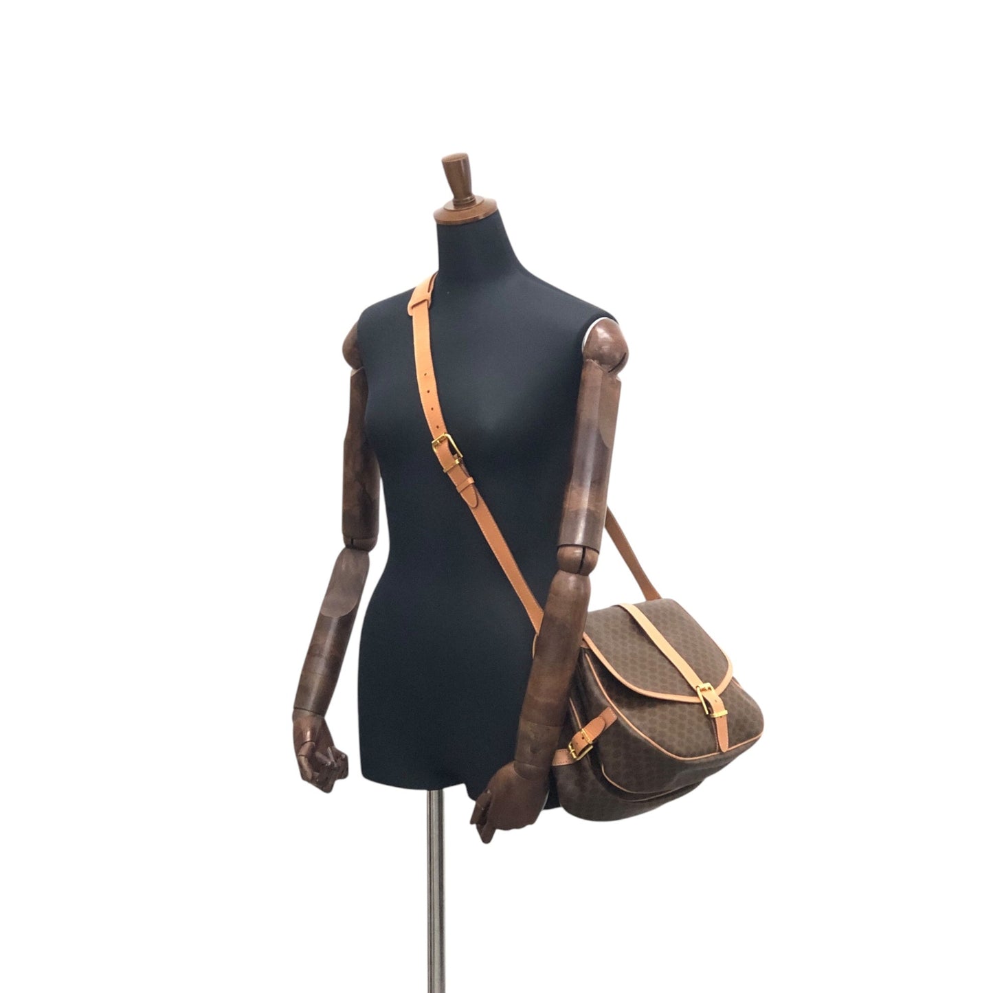 CELINE Macadam Shoulder bag Brown smihn4